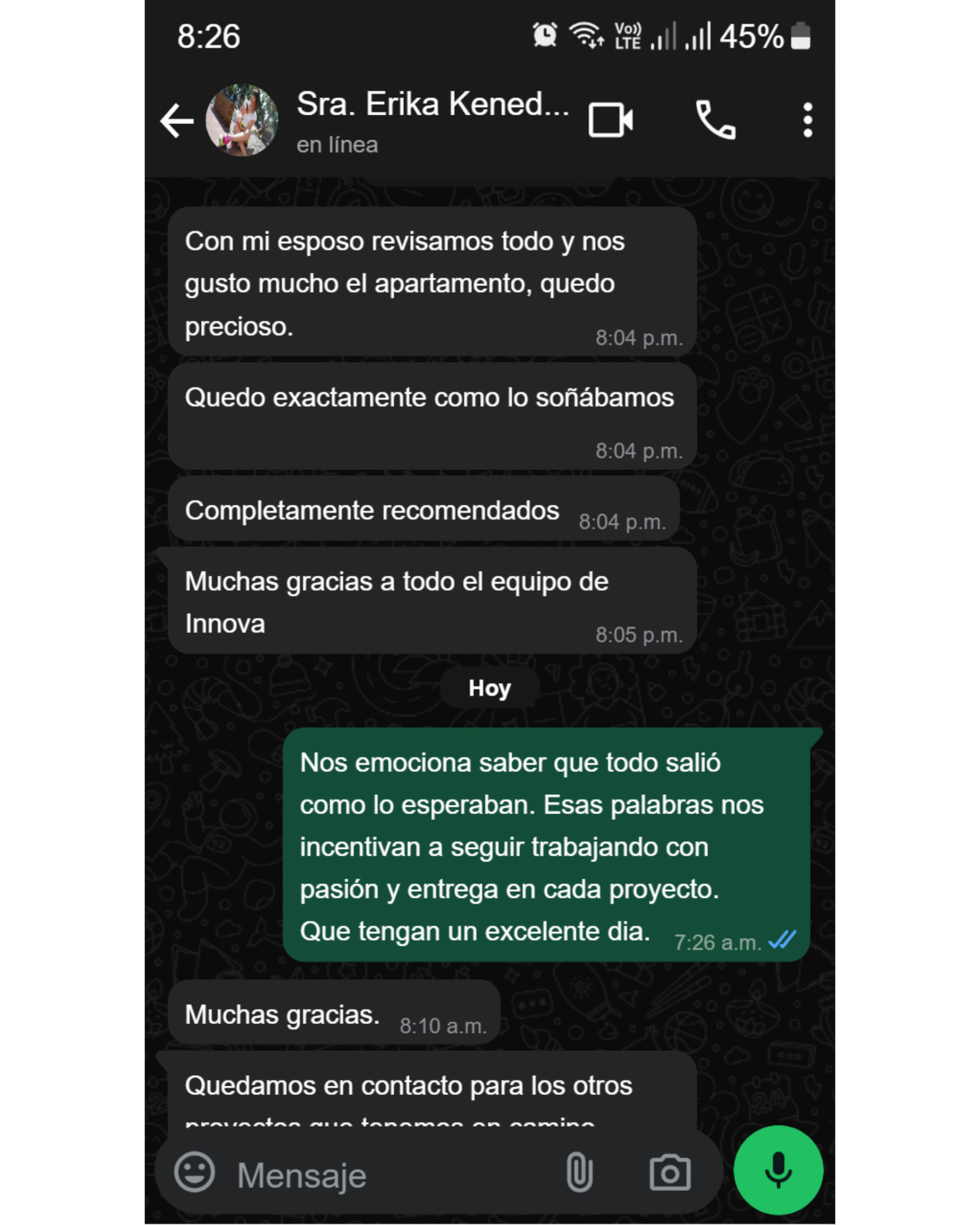 Testimonio de cliente 2